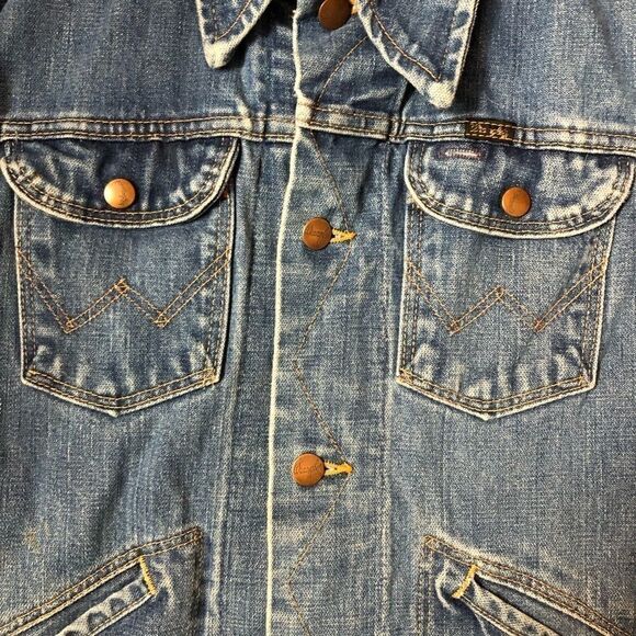 Womens 70’s vintage Wrangler trucker jacket with no lining - Picture 6 of 14